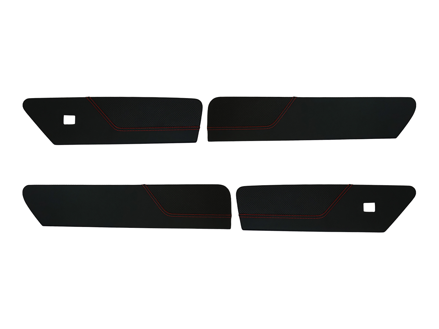 Накладки обивки двери BRM Lite Kit, Экокожа Серая строчка Нива Urban / Legend  (4 детали) 