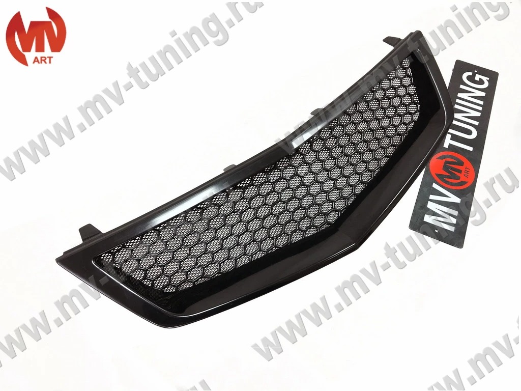 Решетка радиатора "Sport" (БЕЗ МЕТ СЕТКИ) var №4 Honda Accord 8 (VIII) / Acura TSX(CU/CW)  (2008-2010) + УСТАНОВОЧНЫЙ КОМПЛЕКТ