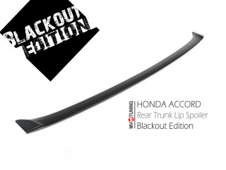 BLACKOUT EDITION. Спойлер лип на крышку багажника крашенный Черный глянец Honda Accord 8 (VIII) / Acura TSX (CU) (2008-2013) + УСТАНОВОЧНЫЙ КОМПЛЕКТ