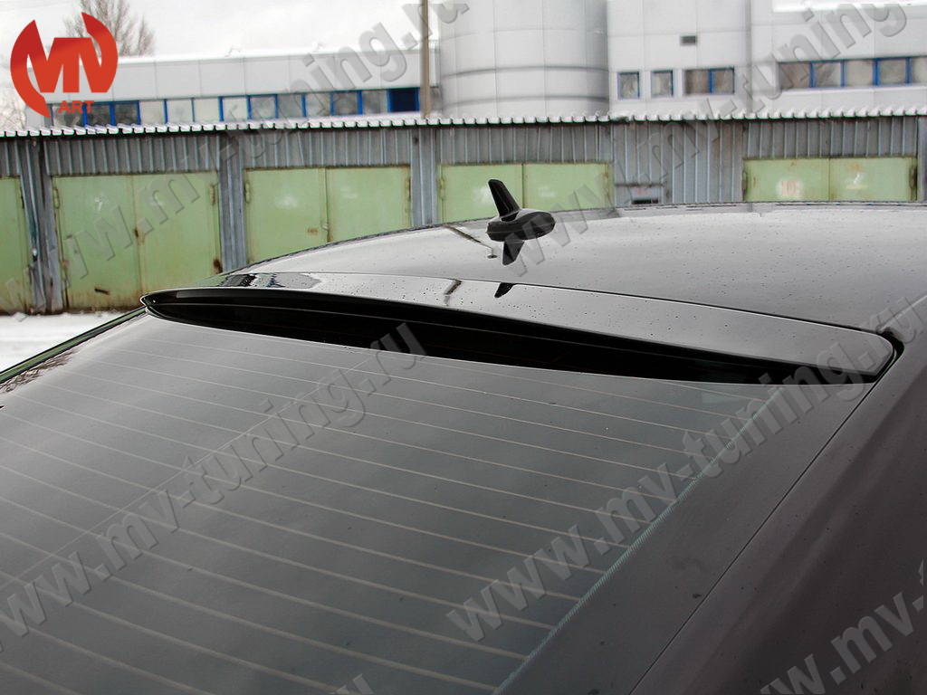 BLACKOUT EDITION Козырек на заднее стекло (черный глянец) VW Jetta 6 VI (2010 - 2018) + УСТАНОВОЧНЫЙ КОМПЛЕКТ