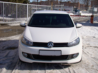 Реснички на фары VW Golf VI (2008-2012) + УСТАНОВОЧНЫЙ КОМПЛЕКТ