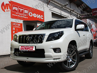 Юбка переднего бампера в стиле LX-Mode Toyota LC 150 Prado (2009-2014)