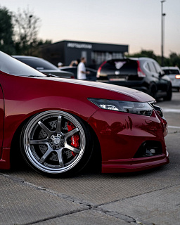 Комплект Бампер + Юбка "Modulo Style" для Honda Accord 8 (VIII) / Acura TSX (CU/CW) (2008-2013) + УСТАНОВОЧНЫЙ КОМПЛЕКТ
