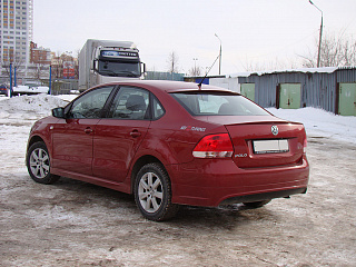 Козырек на заднее стекло VW Polo Sedan (2010 - 2020) + УСТАНОВОЧНЫЙ КОМПЛЕКТ