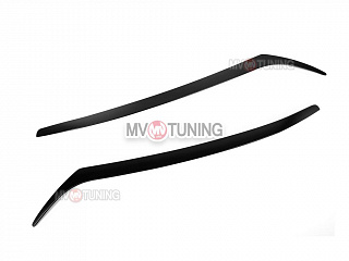 Реснички на фары  узкие var№1 Honda Civic 4D (2006-2012) + УСТАНОВОЧНЫЙ КОМПЛЕКТ