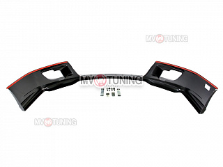 Юбка переднего бампера "Mugen Style" Honda Accord 8 (VIII) / Acura TSX (CU/CW) (2008-2010) + установочный комплект