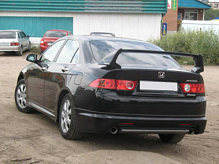 Юбка заднего бампера Mugen Style var №2 (рестайл) для Honda Accord 7 (VII) / ACURA TSX (2006-2008)