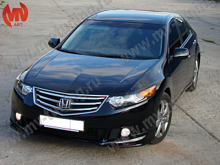 Реснички на фары узкие var №1 Honda Accord 8(VIII) / Acura TSX (CU/CW) (2008-2013) + УСТАНОВОЧНЫЙ КОМПЛЕКТ