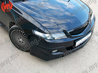 Решетка радиатора(сетка в комплекте) "Mugen Style" Нonda Accord 7(VII) (2006-2008) + УСТАНОВОЧНЫЙ КОМПЛЕКТ