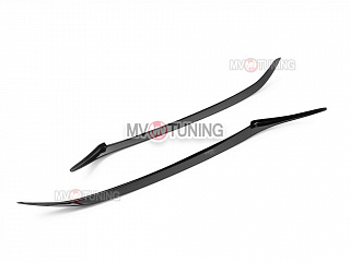 Реснички на фары  узкие var№1 Honda Civic 4D (2006-2012) + УСТАНОВОЧНЫЙ КОМПЛЕКТ