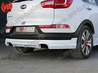 Накладка заднего бампера JSW Style KIA Sportage (2010-2016)