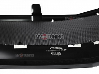 Решетка радиатора "SPORT" (СЕТКА В КОМПЛЕКТЕ) var №1 Honda Accord 8 (VIII) / Acura TSX (CU/CW) (2011-2013) + УСТАНОВОЧНЫЙ КОМПЛЕКТ