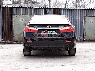 Диффузор заднего бампера var №1 Toyota Camry V50 (2012-2014) под окраску