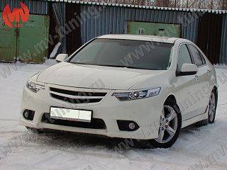 Планка в реш. радиатора "SPORT" Honda Accord 8(VIII) / Acura TSX (CU/CW) (2011-2013)