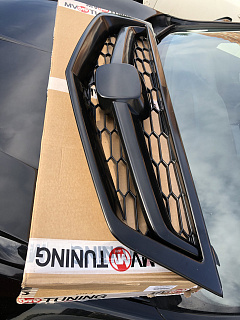 Updated, Обновленная версия! Решетка радиатора "Modulo Style" var №5 Honda Accord 8 (VIII) / Acura TSX(CU/CW) (2008-2010) Updated + УСТАНОВОЧНЫЙ КОМПЛЕКТ