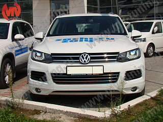 Реснички на фары VW Touareg NF (2nd generation) (2010-2015) + УСТАНОВОЧНЫЙ КОМПЛЕКТ