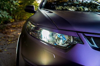 Реснички на фары Honda Accord 8 (VIII) / Acura TSX (CU/CW) (2008-2013) + УСТАНОВОЧНЫЙ КОМПЛЕКТ