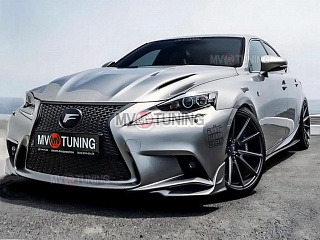Клыки переднего бампера F-Sport Lexus IS 3(III) (2013-2016)