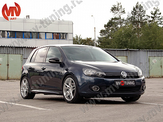 Пороги R-Line VW Golf VI (2008-2012) + УСТАНОВОЧНЫЙ КОМПЛЕКТ