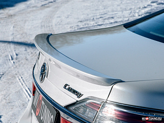 Спойлер лип Toyota Camry V 55 (2014 - 2017) + УСТАНОВОЧНЫЙ КОМПЛЕКТ