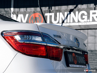 Спойлер лип Toyota Camry V 55 (2014 - 2017) + УСТАНОВОЧНЫЙ КОМПЛЕКТ