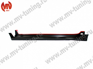 Пороги "Mugen Style" Honda Accord 8 (VIII) / Acura TSX (CU/CW) (2008-2013) + УСТАНОВОЧНЫЙ КОМПЛЕКТ