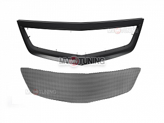 Решетка радиатора "SPORT" (СЕТКА В КОМПЛЕКТЕ) var №1 Honda Accord 8 (VIII) / Acura TSX (CU/CW) (2011-2013) + УСТАНОВОЧНЫЙ КОМПЛЕКТ