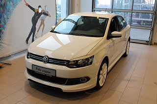 Юбка переднего бампера Volkswagen Polo Sedan (2010-2015)