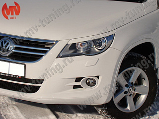  Реснички на фары VW Tiguan (2007-2010) + УСТАНОВОЧНЫЙ КОМПЛЕКТ