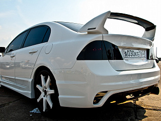 Спойлер высокий (составной) "Mugen Style" Honda Civic 4D (2006-2012)