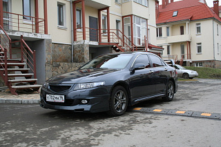 Юбка переднего бампера Mugen Style (рестайл) для Honda Accord 7 (VII) / ACURA TSX (2006-2008)