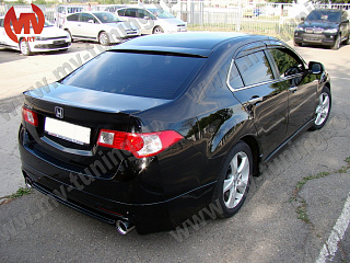 Козырек на стекло широкий var №2 Honda Accord 8(VIII) / Acura TSX (CU) (2008-2013) + УСТАНОВОЧНЫЙ КОМПЛЕКТ