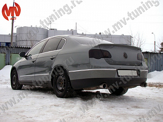 Лип спойлер VW Passat B6 (2005-2010) + УСТАНОВОЧНЫЙ КОМПЛЕКТ