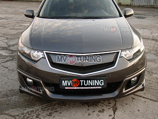 Вставка "Mugen Style" в оригинальную решетку радиатора Нonda Accord 8 (VIII) / Acura TSX (CU/CW) (2008-2010)
