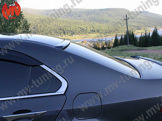 BLACKOUT EDITION Козырек на стекло узкий var №1 (черный глянец) Honda Accord 8(VIII) / Acura TSX (CU) (2008-2013) + УСТАНОВОЧНЫЙ КОМПЛЕКТ