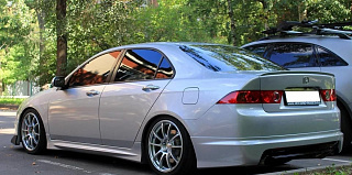 Юбка заднего бампера Mugen Style var №2 (рестайл) для Honda Accord 7 (VII) / ACURA TSX (2006-2008)