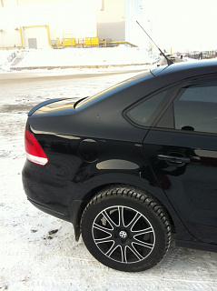 Лип спойлер "RedLine" VW Polo Sedan (2010 - 2020) + УСТАНОВОЧНЫЙ КОМПЛЕКТ