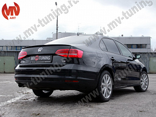 Лип спойлер VW Jetta VI (2015 - 2018) + УСТАНОВОЧНЫЙ КОМПЛЕКТ