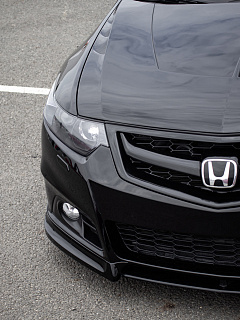 Updated, Обновленная версия! Решетка радиатора "Modulo Style" var №5 Honda Accord 8 (VIII) / Acura TSX(CU/CW) (2008-2010) Updated + УСТАНОВОЧНЫЙ КОМПЛЕКТ