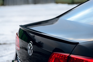 Лип спойлер VW Passat B7 (2010-2015) + УСТАНОВОЧНЫЙ КОМПЛЕКТ