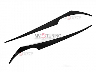 Реснички на фары фигурные var№2 Honda Civic 4D 2006-2012 + УСТАНОВОЧНЫЙ КОМПЛЕКТ