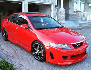 Бампер передний Mugen Style (дорестайл) для Honda Accord 7 (VII) / ACURA TSX (2002-2008)