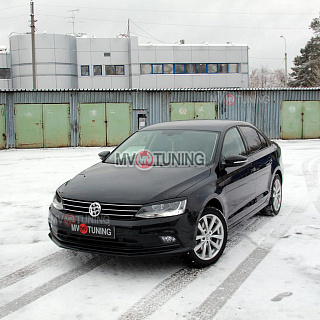 Реснички на фары VW Jetta VI (2010 - 2018) + УСТАНОВОЧНЫЙ КОМПЛЕКТ