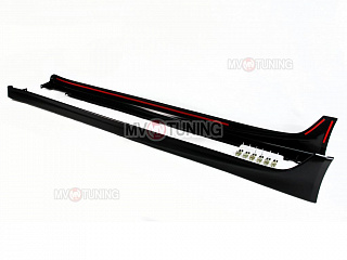 Пороги "Type-S" Honda Accord 8 (VIII) / Acura TSX (CU/CW) (2008-2013) + УСТАНОВОЧНЫЙ КОМПЛЕКТ