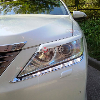 Реснички на фары Toyota Camry V50 (2012-2014) + УСТАНОВОЧНЫЙ КОМПЛЕКТ