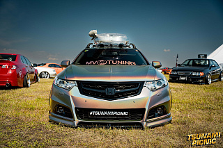Updated, Обновленная версия! Решетка радиатора "Modulo Style" var №5 Honda Accord 8 (VIII) / Acura TSX(CU/CW) (2008-2010) Updated + УСТАНОВОЧНЫЙ КОМПЛЕКТ