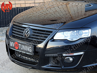 Реснички на фары VW Passat B6 (2005-2010) + УСТАНОВОЧНЫЙ КОМПЛЕКТ