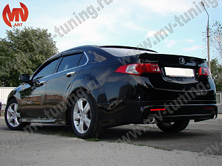 Козырек на стекло широкий var №2 Honda Accord 8(VIII) / Acura TSX (CU) (2008-2013) + УСТАНОВОЧНЫЙ КОМПЛЕКТ