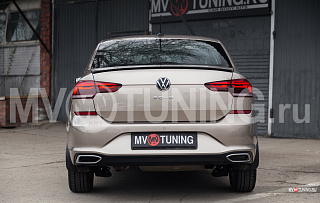 NEW Лип спойлер для VW Polo Liftback 2020 - 2023 + УСТАНОВОЧНЫЙ КОМПЛЕКТ