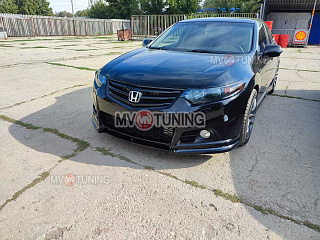 Бампер передний "Modulo Style" Honda Accord 8 (VIII) / Acura TSX (CU/CW) (2008-2013) + УСТАНОВОЧНЫЙ КОМПЛЕКТ